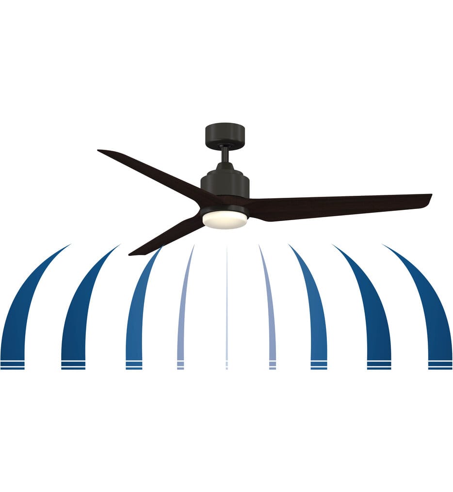 Fanimation - FPD8514MWW-60BNW-12LK - TriAire Custom 60" Ceiling Fan