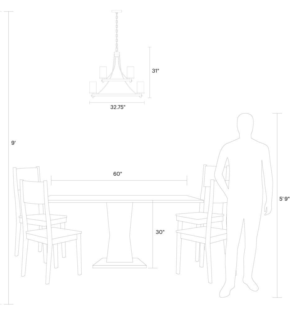 Visual Comfort Studio - F3135/9DWK/SGM - Angelo 32.75" Chandelier