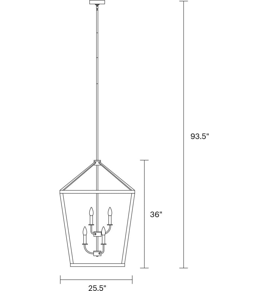 Visual Comfort Studio - F3192/6WOW/AF - Gannet 25.5" Chandelier