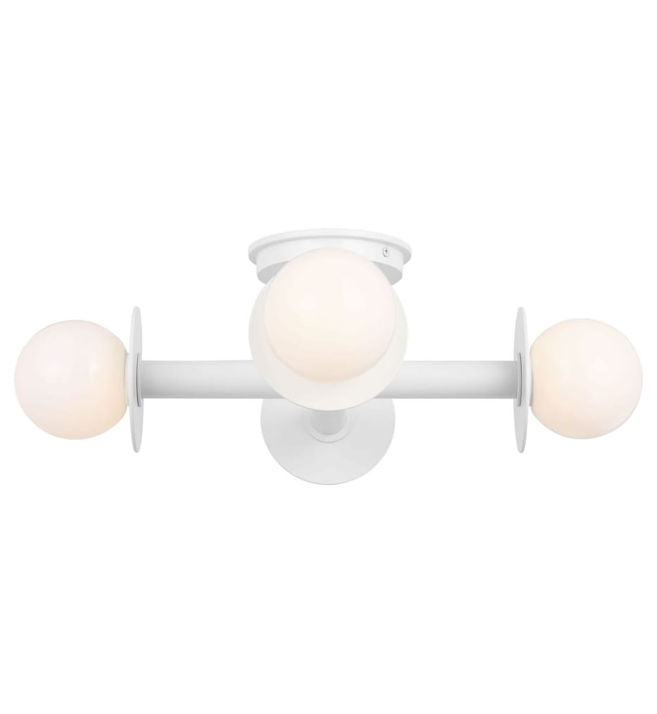 Visual Comfort Studio - KF1034MWT - Nodes 18-inch Semi-Flush Mount
