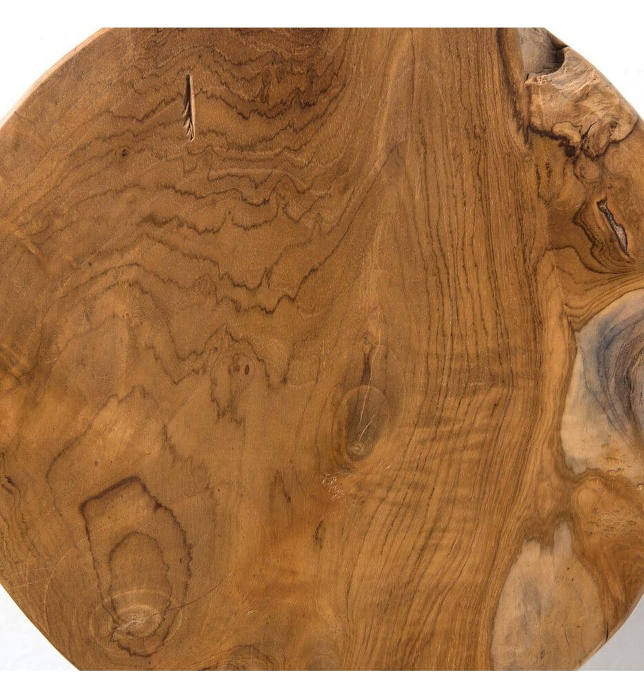 Four Hands - Teak 15.75" Outdoor Stool