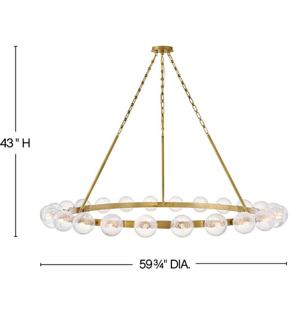 Fredrick Ramond - FR30526LCB - Coco 59.75" Chandelier