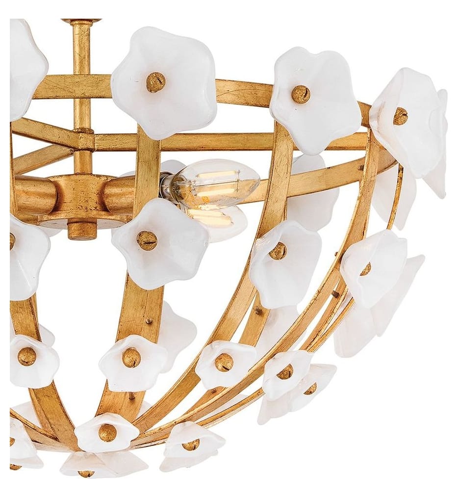Fredrick Ramond - FR41633DA - Azalea 20.25-Inch Semi-Flush Mount