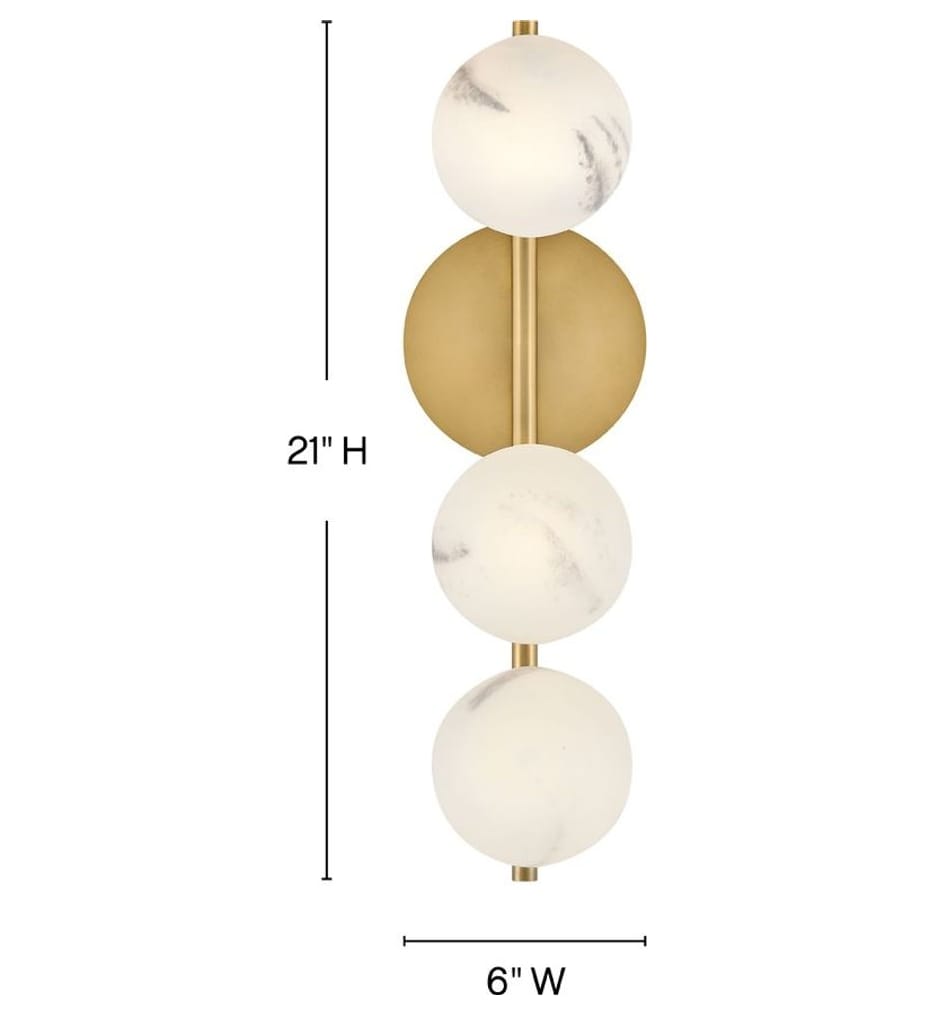Fredrick Ramond - FR41900LCB - Selene 21" Wall Sconce