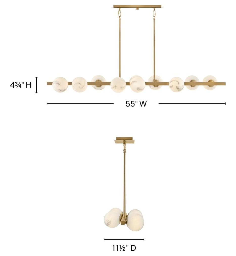 Fredrick Ramond - FR41906LCB - Selene 55" Chandelier