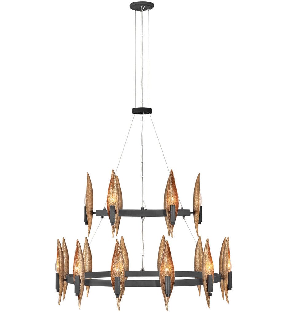 Fredrick Ramond - FR44009CBK - Willow 36" Chandelier