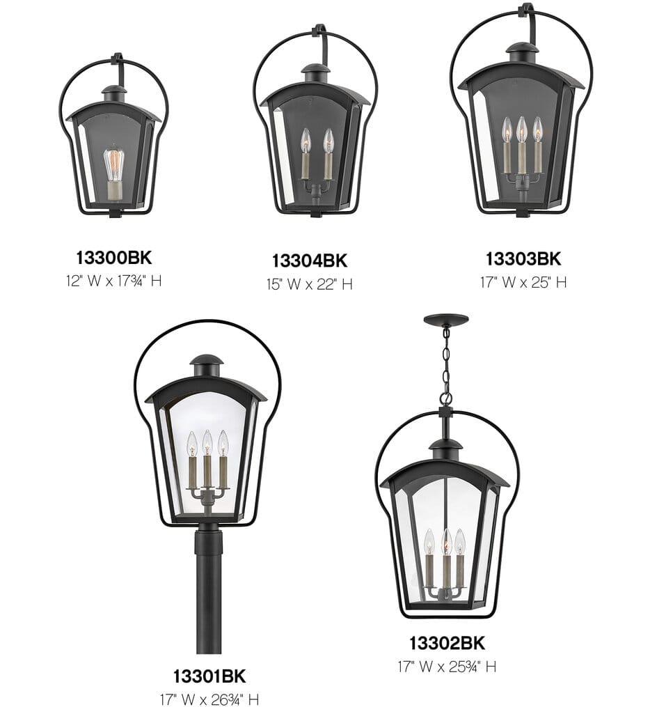 Hinkley Lighting - 13304BK - Yale 22" Outdoor Wall Sconce