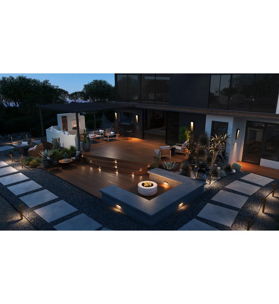 Hinkley Lighting - Nuvi Large Rectangular Deck Sconce