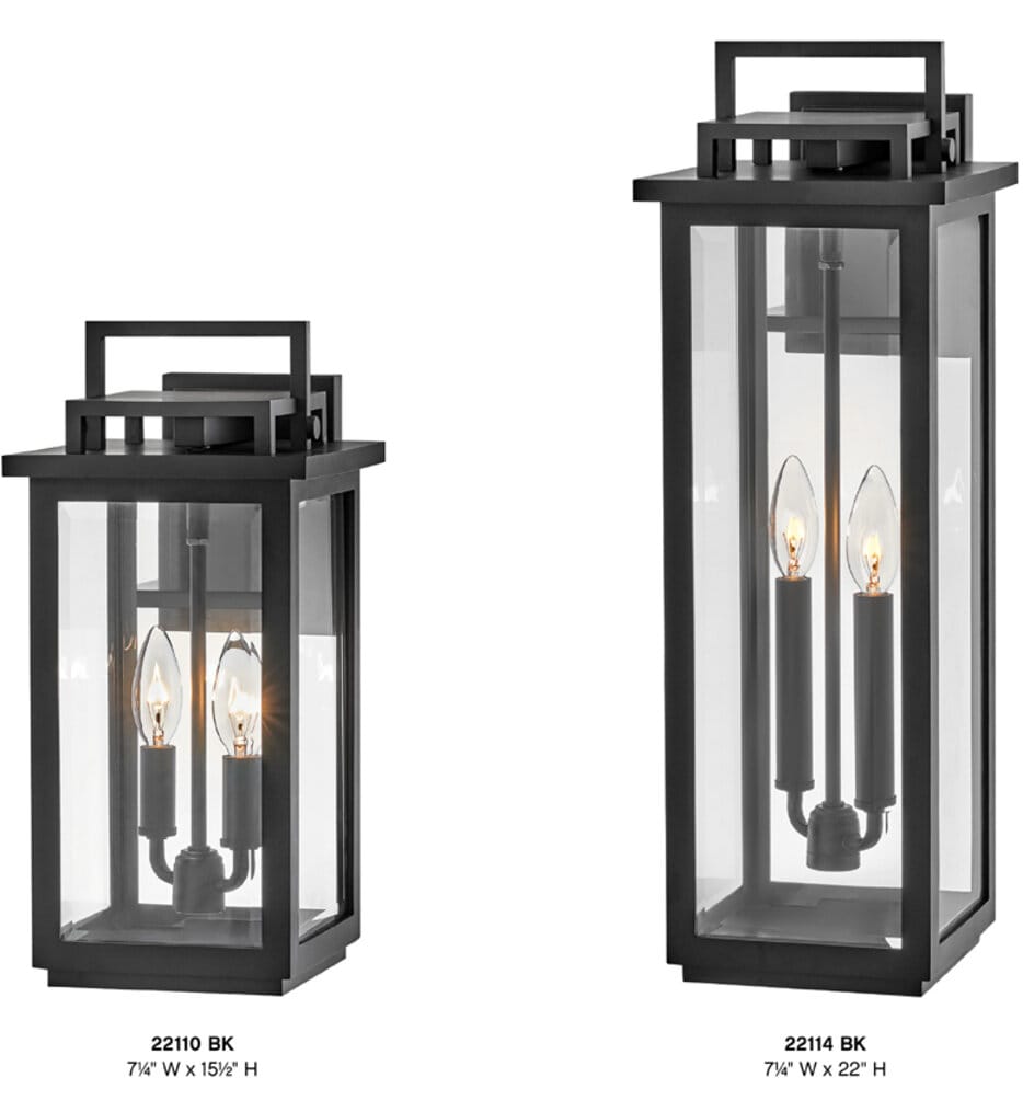 Hinkley Lighting - 22114BK - Winthorpe 22" Outdoor Wall Sconce