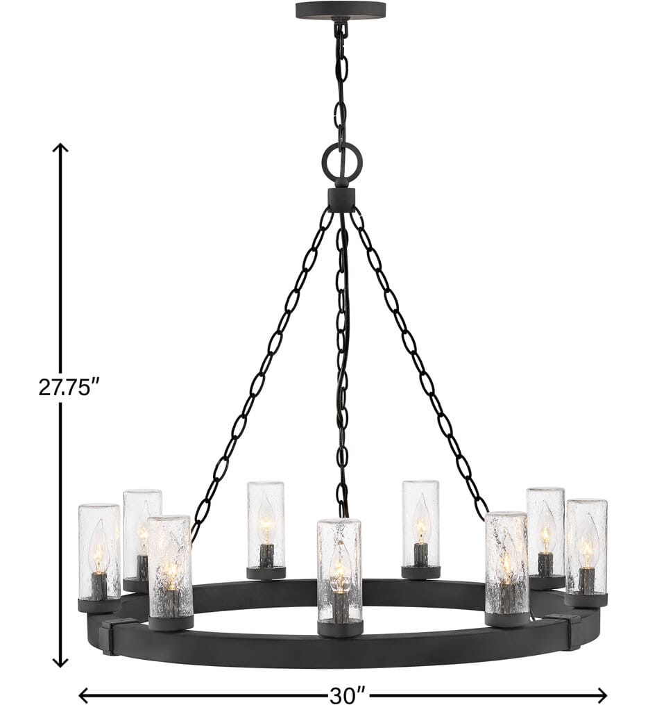 Hinkley Lighting - 29208BK-LV - Sawyer 30" Outdoor Pendant