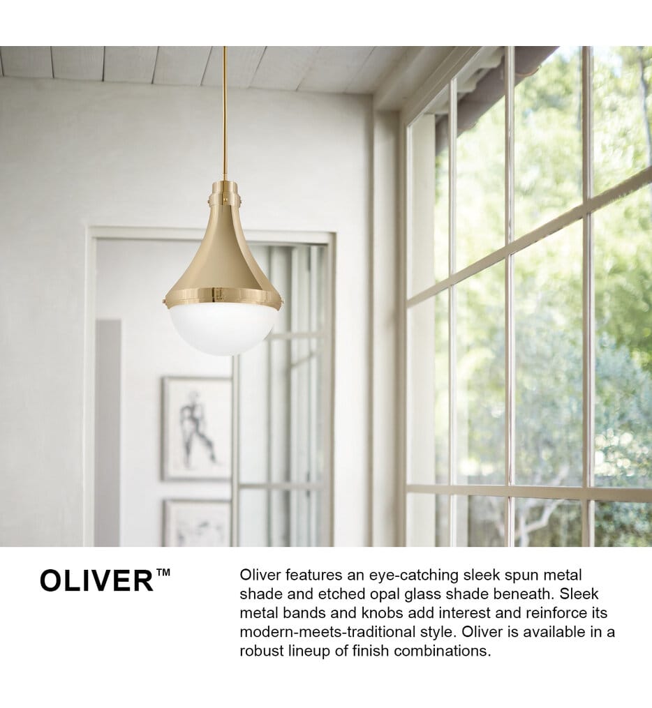 Hinkley Lighting - 39054BBR - Oliver 21.25" Pendant