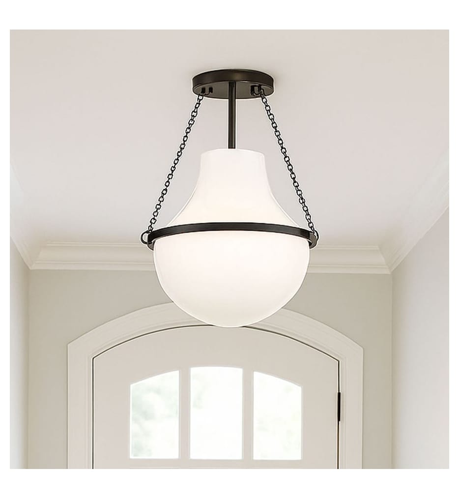 Hinkley Lighting - Collins 18.25-Inch Semi-Flush Mount