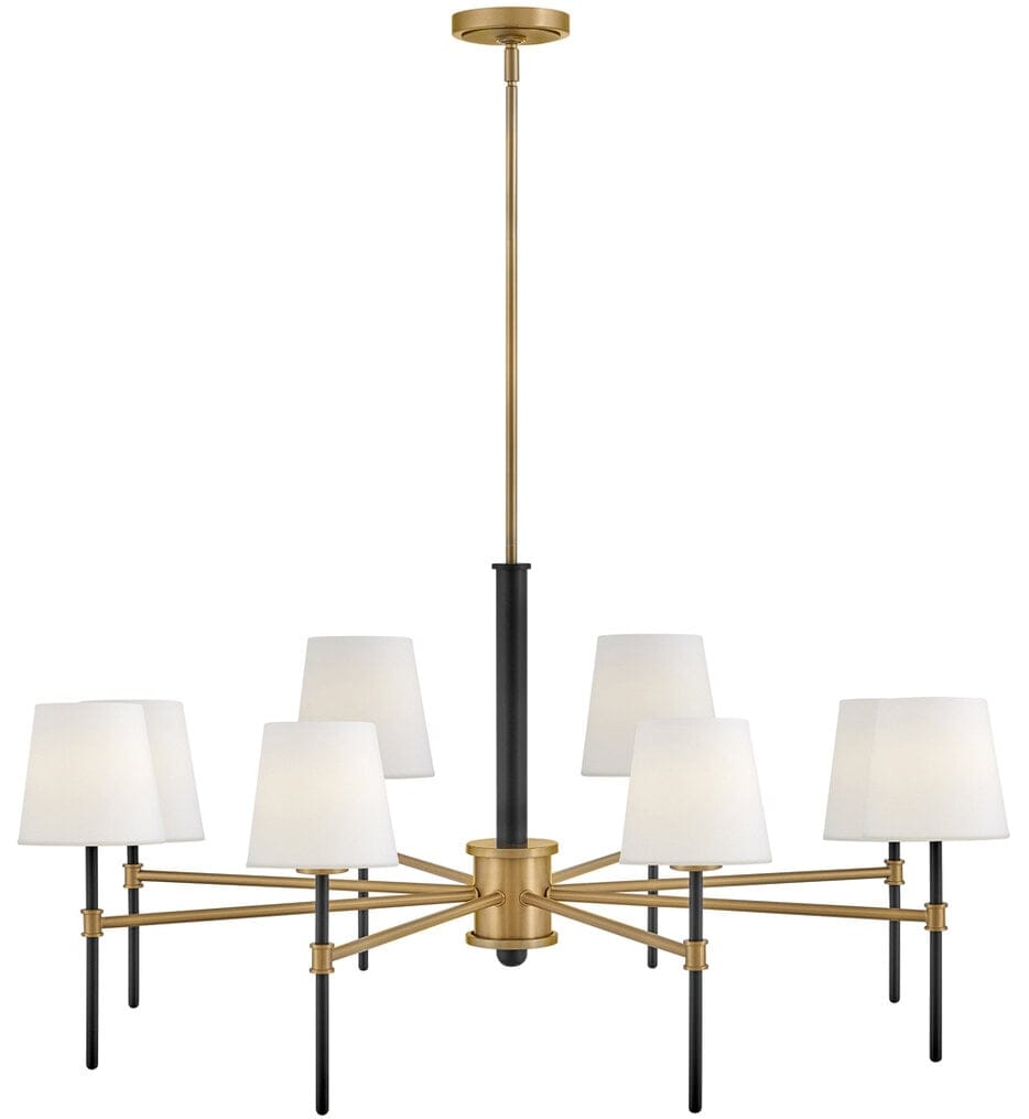 Hinkley Lighting - 46956BK-LCB - Saunders 40" Chandelier