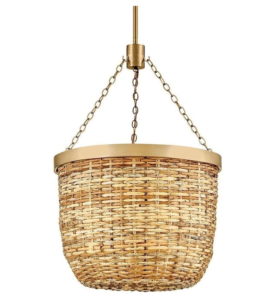 Hinkley Lighting - 48427LCB-NAT - Sanibel 22.5-Inch Pendant