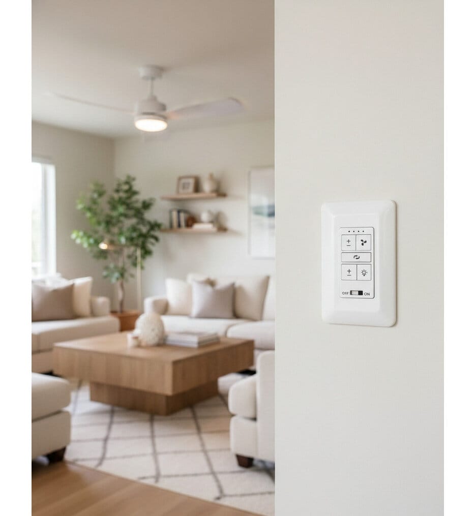 Hinkley Lighting - 980001FWH - Wall Control 4 Speed DC