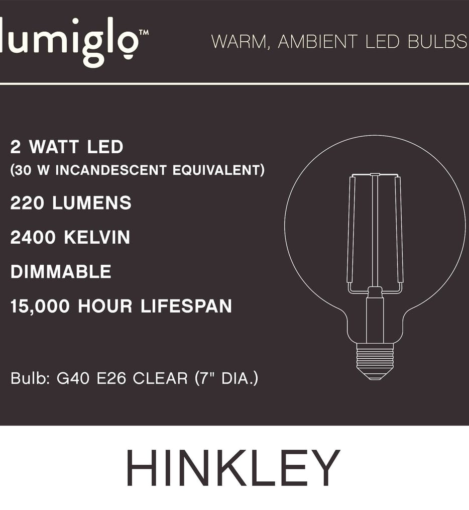 Hinkley Lighting - E26G402247CL - LumiGlo Bulb 2.00-Watt Bulb