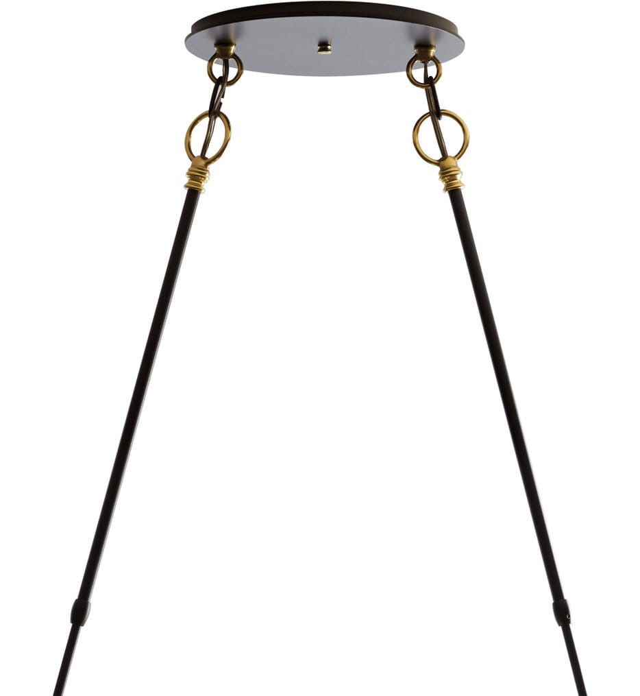 Hubbardton Forge - Otto Brass with Black Sphere Pendant