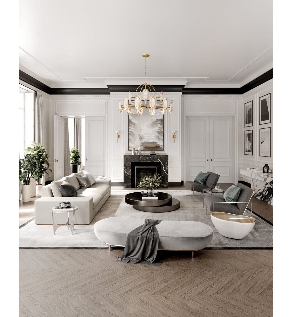 Hudson Valley - 1550-VGL - Danes 50" Chandelier