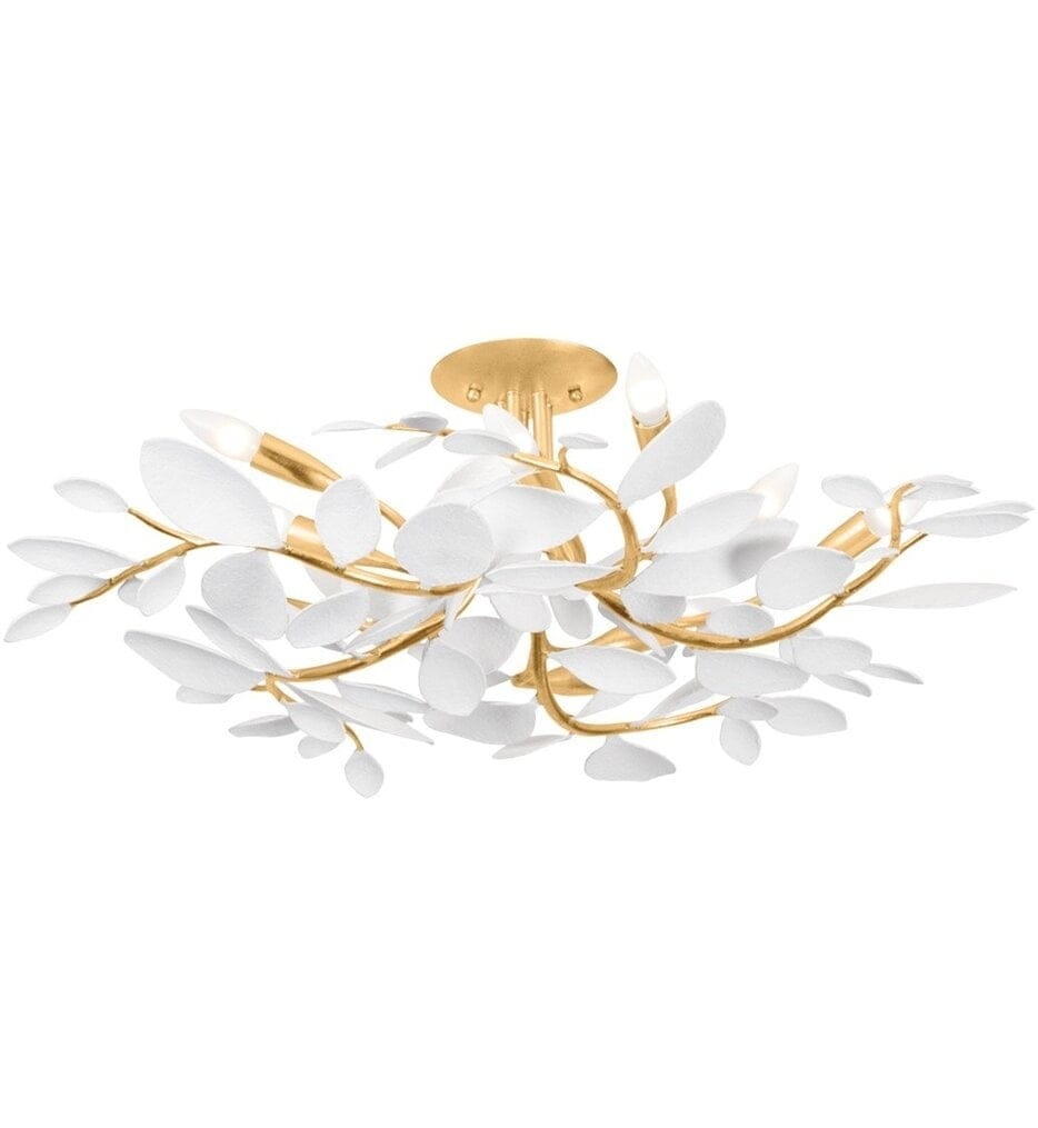 Hudson Valley - 2232-VGL/WP - Marabec 32" Semi-Flush Mount
