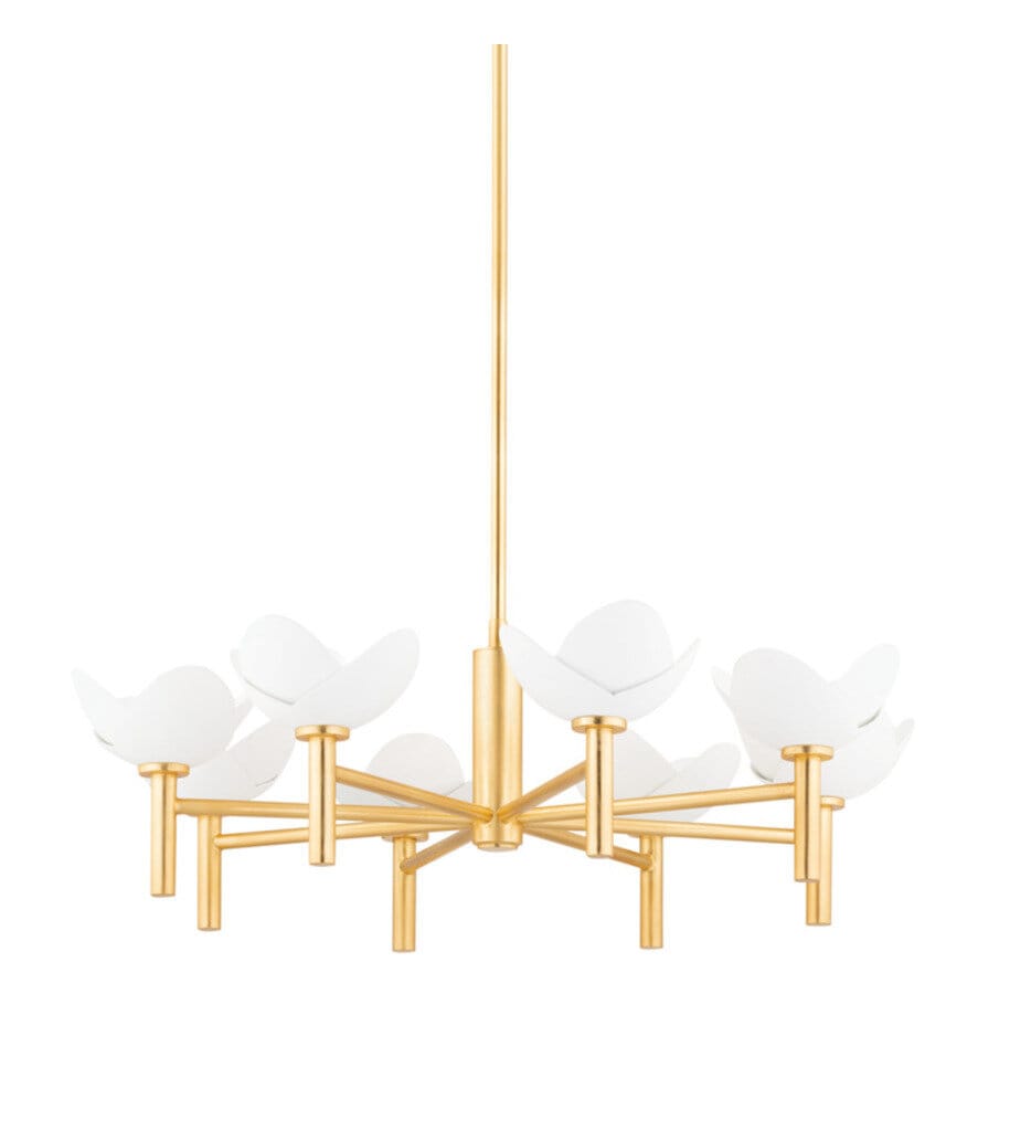 Hudson Valley - 3034-GL/WP - Dawson 33.75" Chandelier