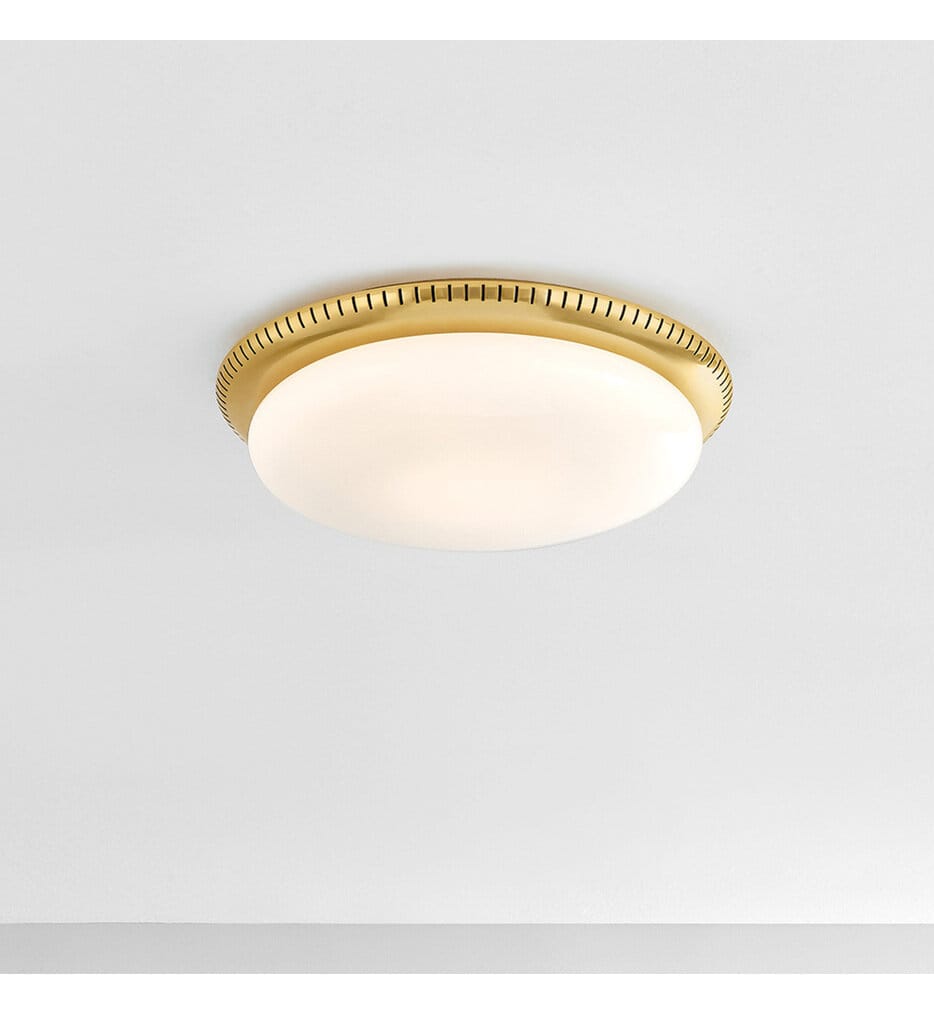 Hudson Valley - 3114-AGB - North Castle 14.25" Flush Mount