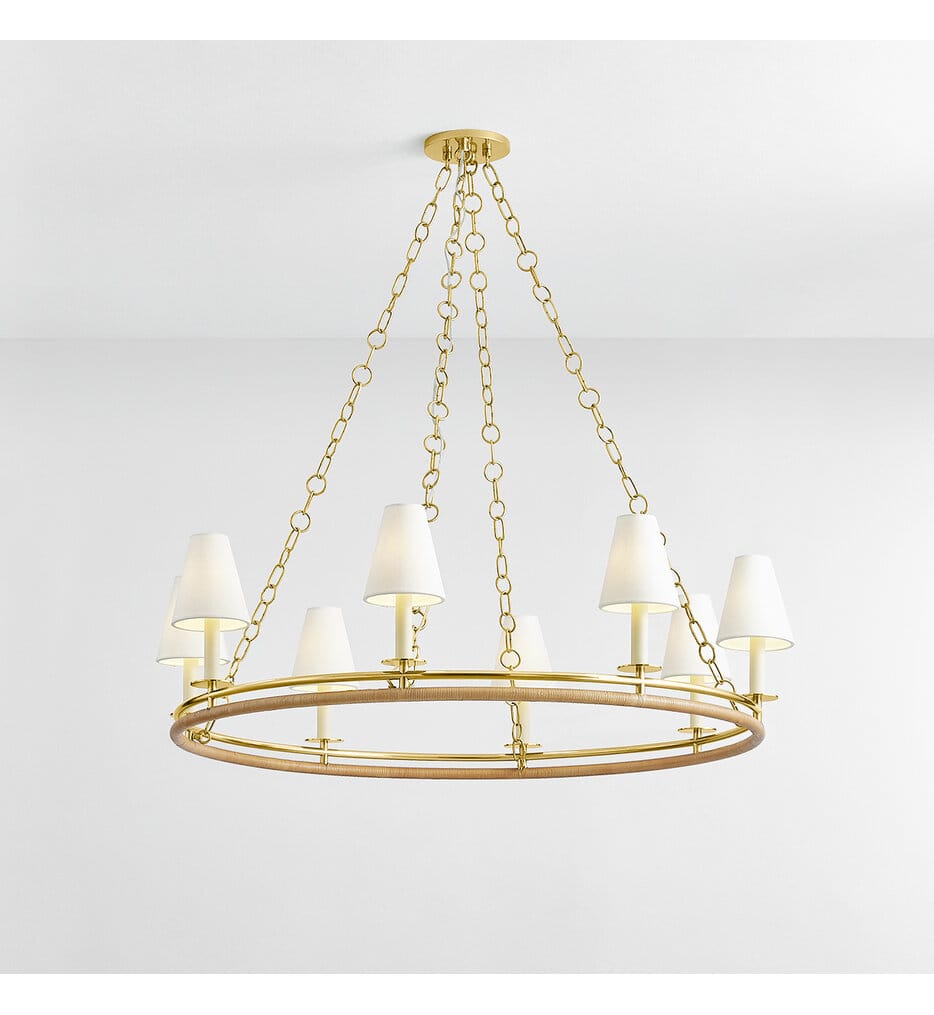 Hudson Valley - 4408-AGB - Swanton 43" Chandelier