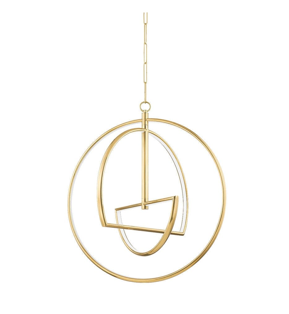 Hudson Valley - 5428-AGB - Welland 28" Chandelier