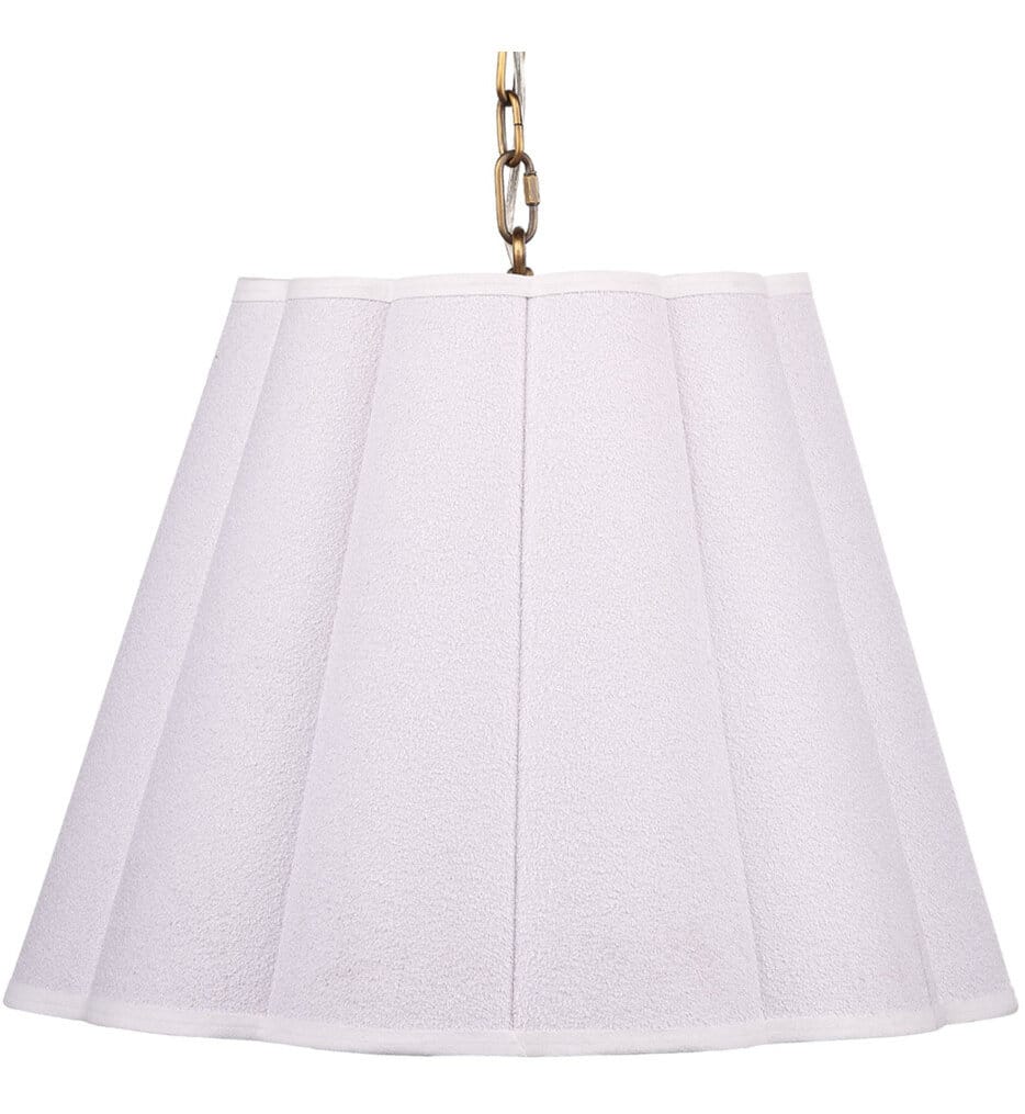 Jamie Young - 5SCAL-PEWH - Scalloped 24" Pendant