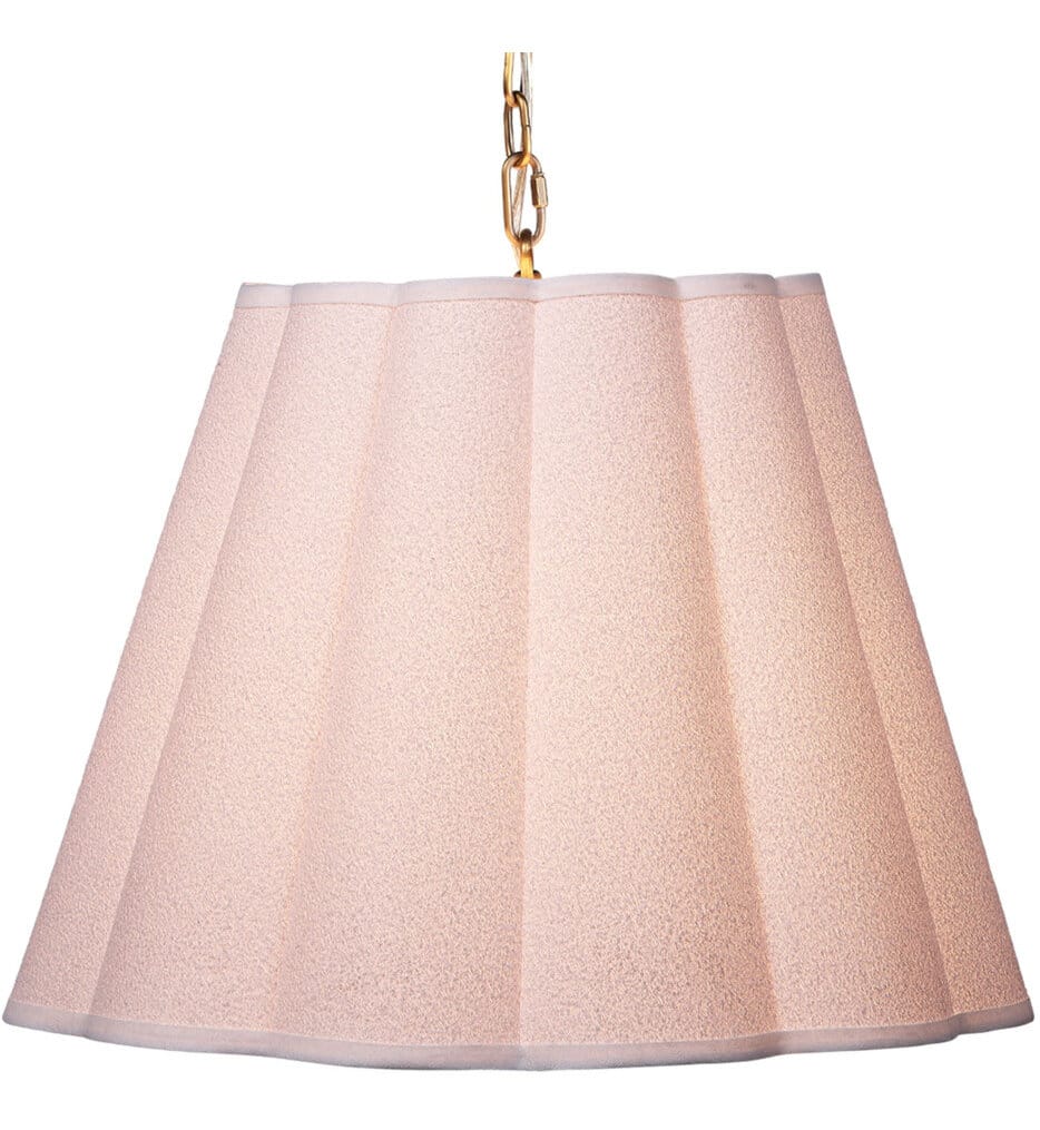 Jamie Young - 5SCAL-PEWH - Scalloped 24" Pendant