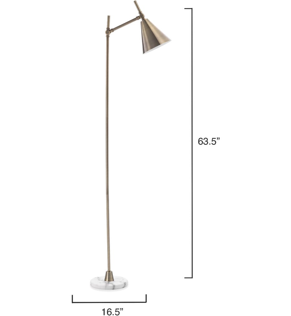 Lifestyle by JY - LS9KENNFLBR - Kennedy 63.5" Floor Lamp