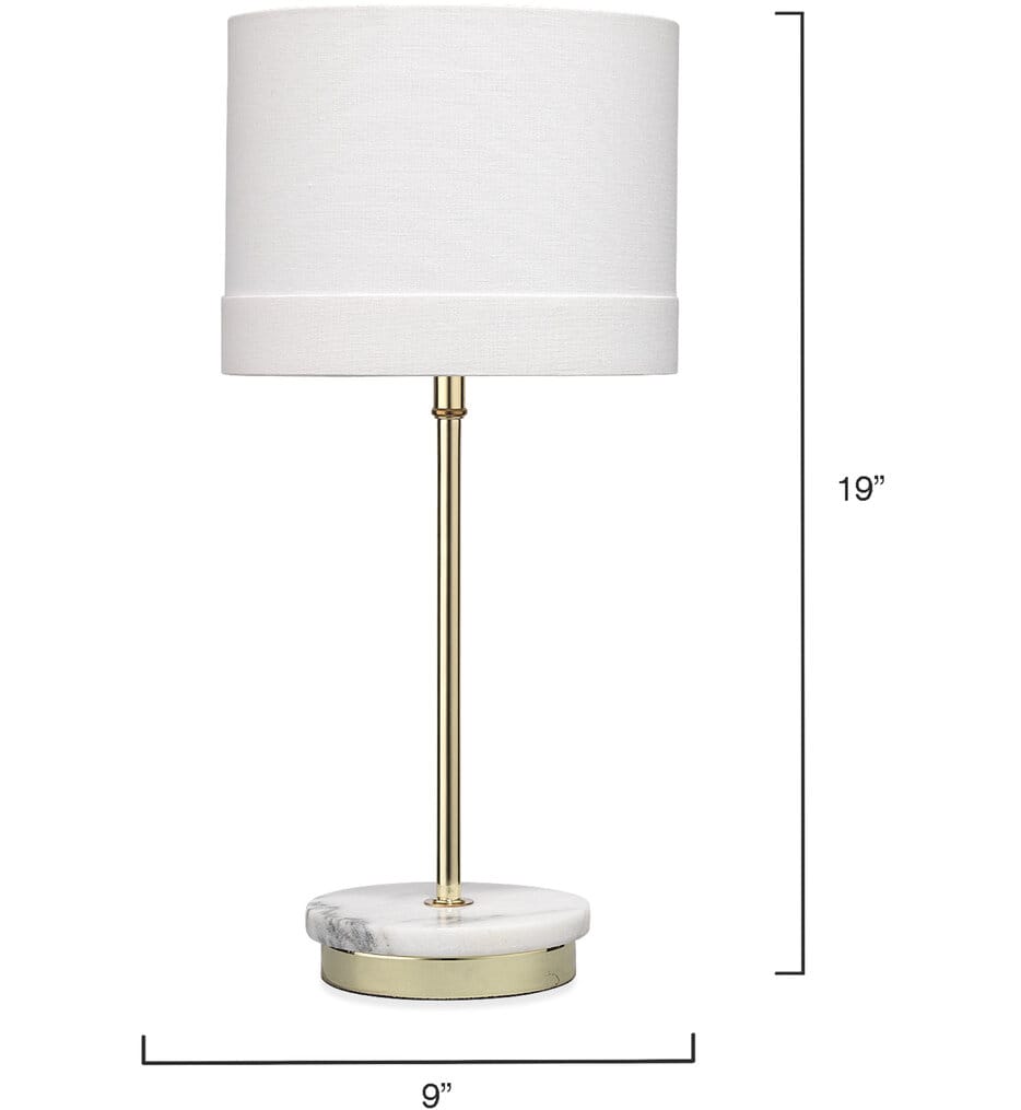 Lifestyle by JY - LSGRACEBRWH - Grace 19.5" Table Lamp