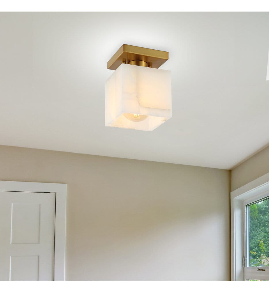 Jonathan Y - JYL1202A - Alessia 5" Semi-Flush Mount