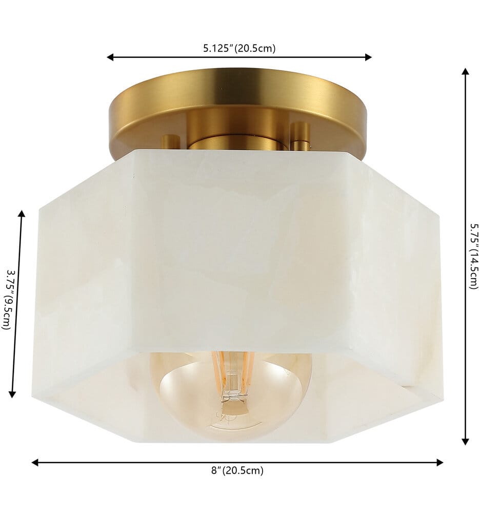 Jonathan Y - JYL1204A - Tessa 8" Semi-Flush Mount