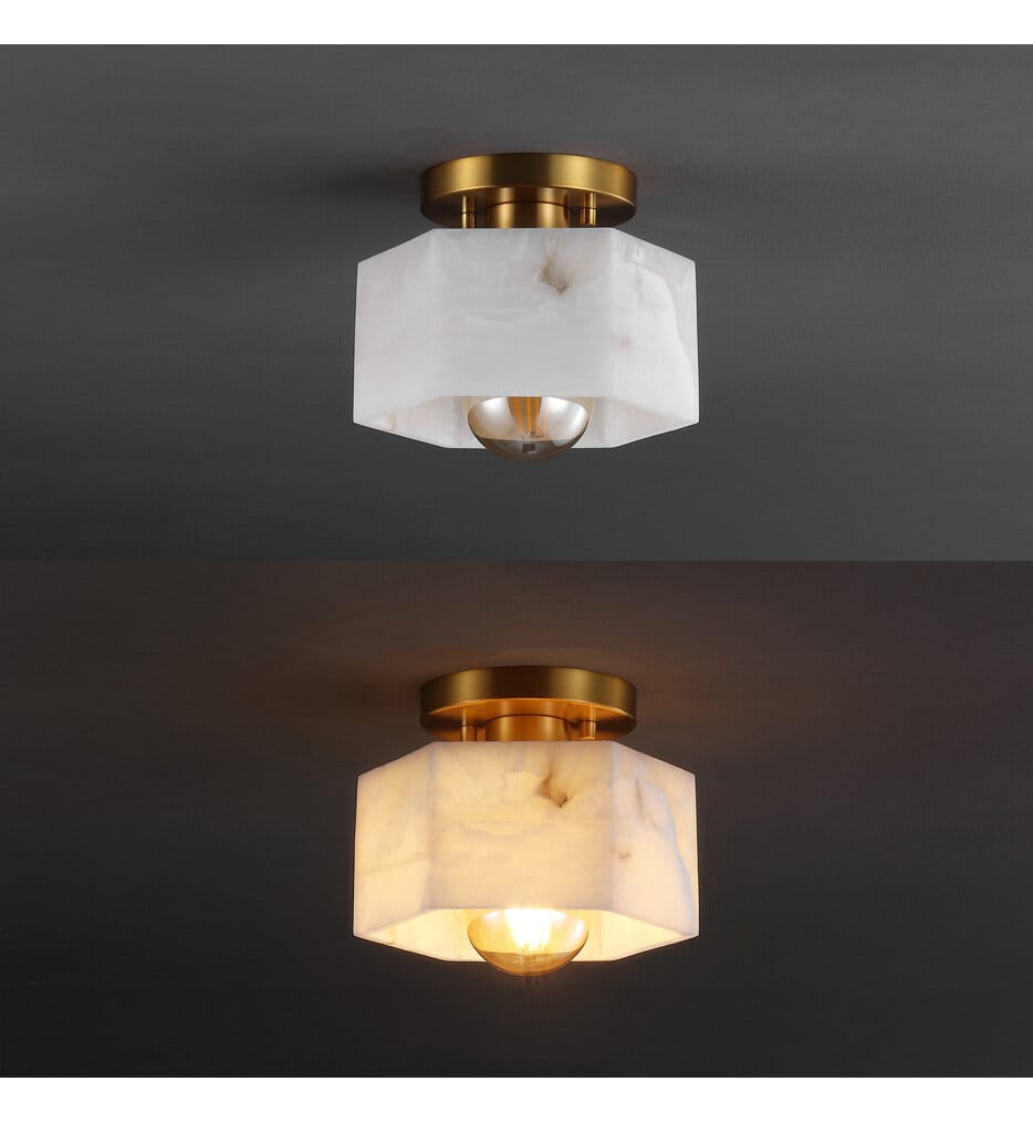 Jonathan Y - JYL1204A - Tessa 8" Semi-Flush Mount