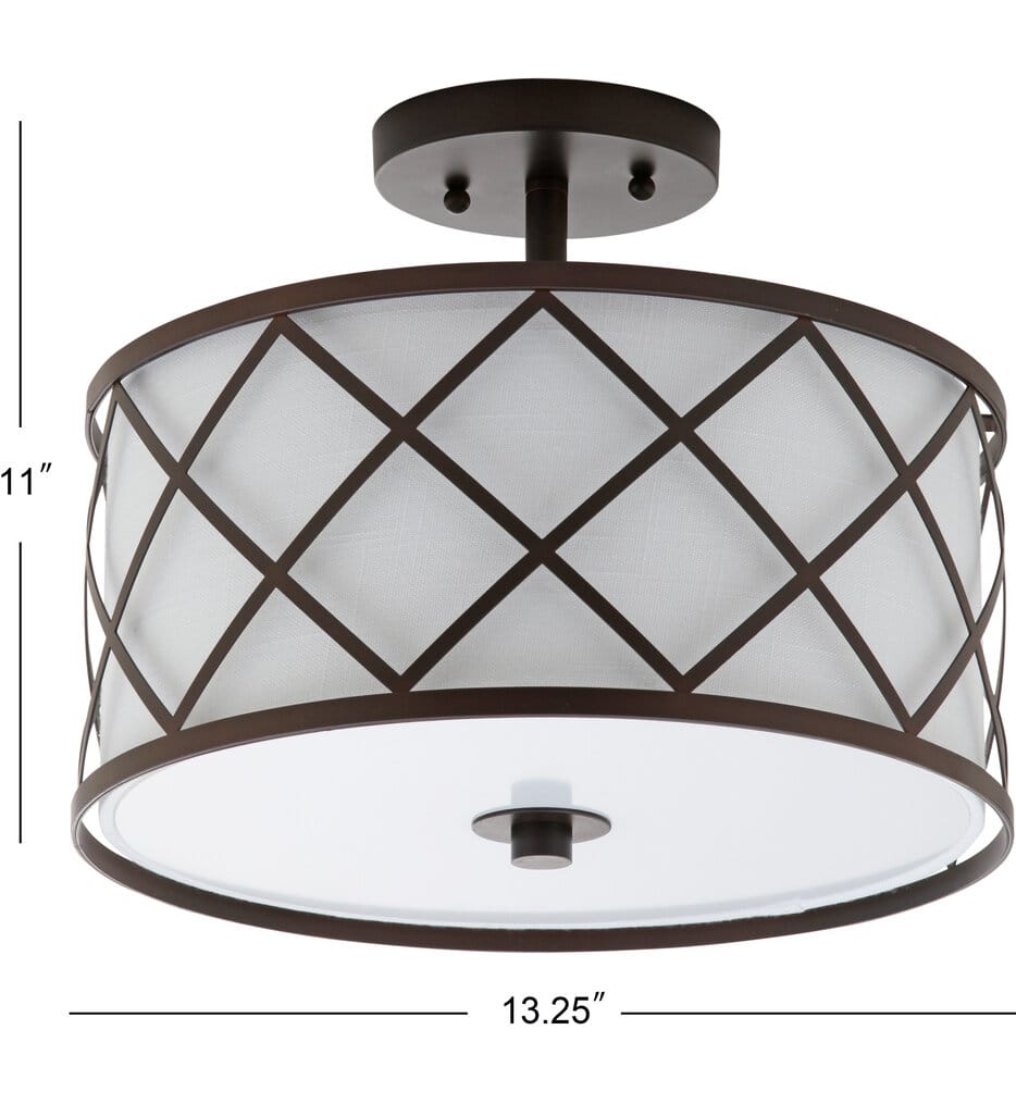 Jonathan Y - Elizabeth 13.25" Flush Mount
