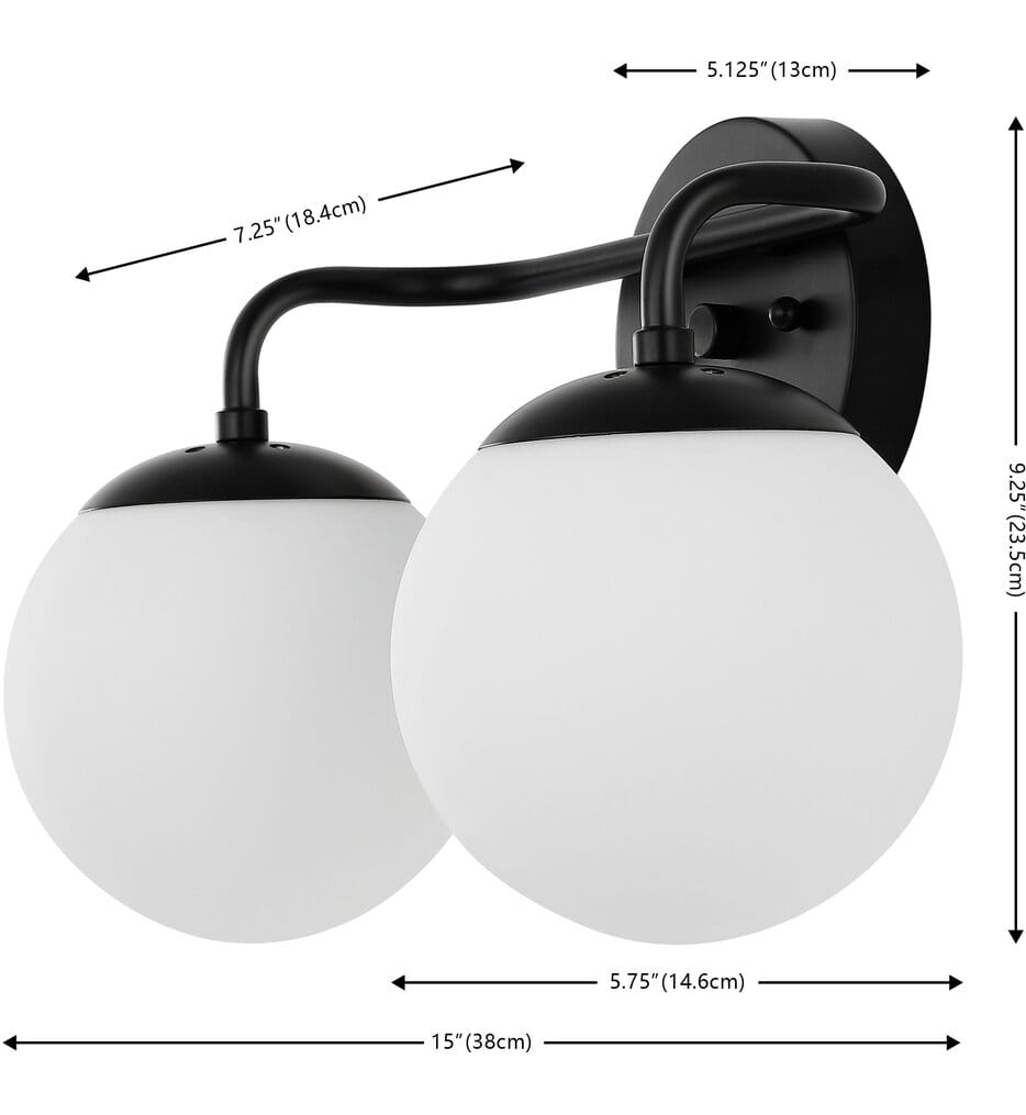 Jonathan Y - Louis 15" Bath Vanity Light