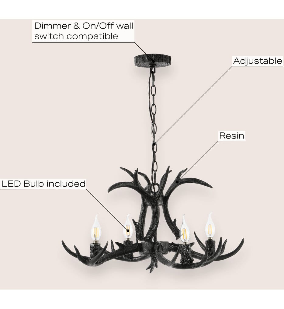 Jonathan Y - Eldora 26.00" Chandelier