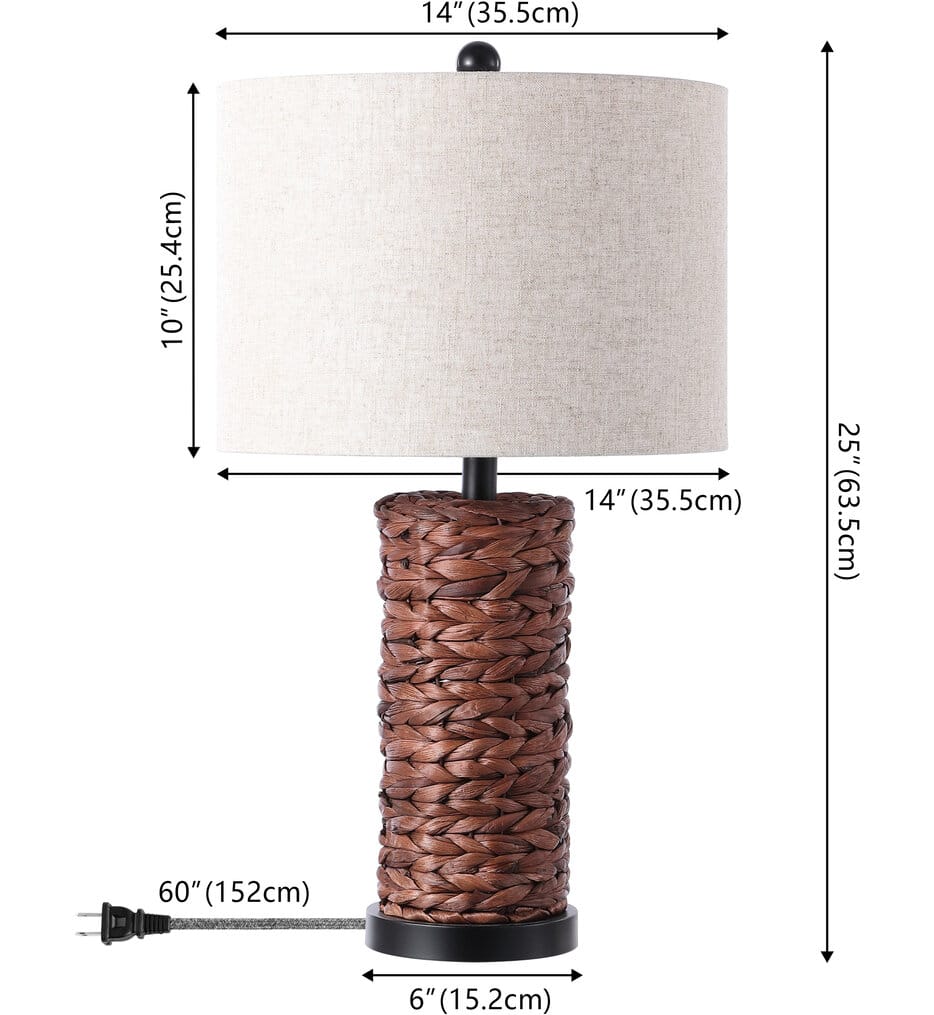 Jonathan Y - Elicia 25" Table Lamp (Set of 2)