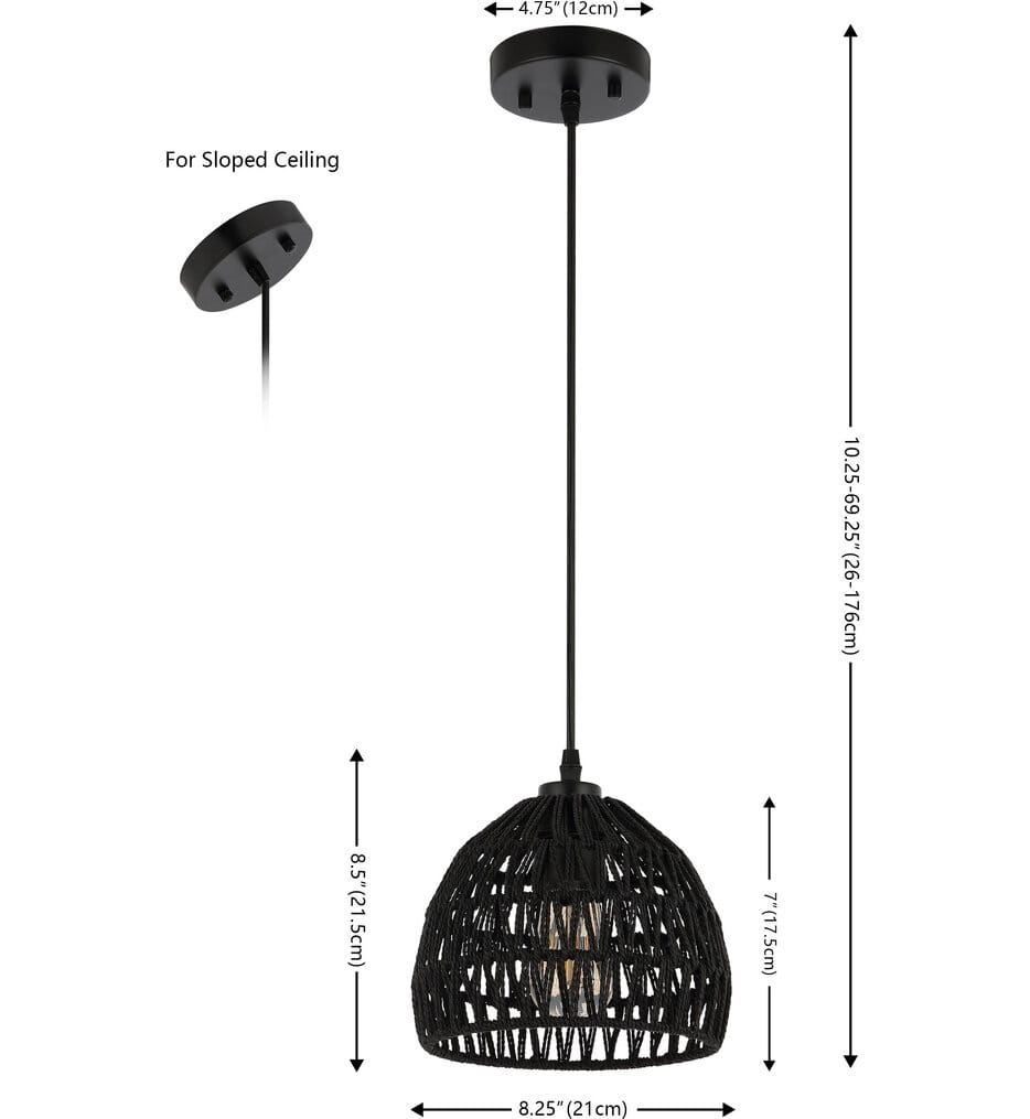 Jonathan Y - Campana 8.25" Pendant