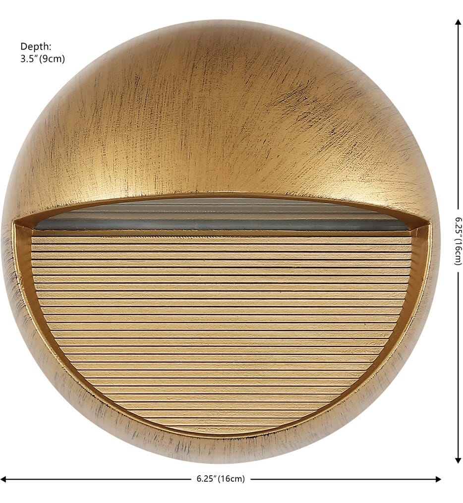 Jonathan Y - Orbe 6.25" Outdoor Wall Sconce
