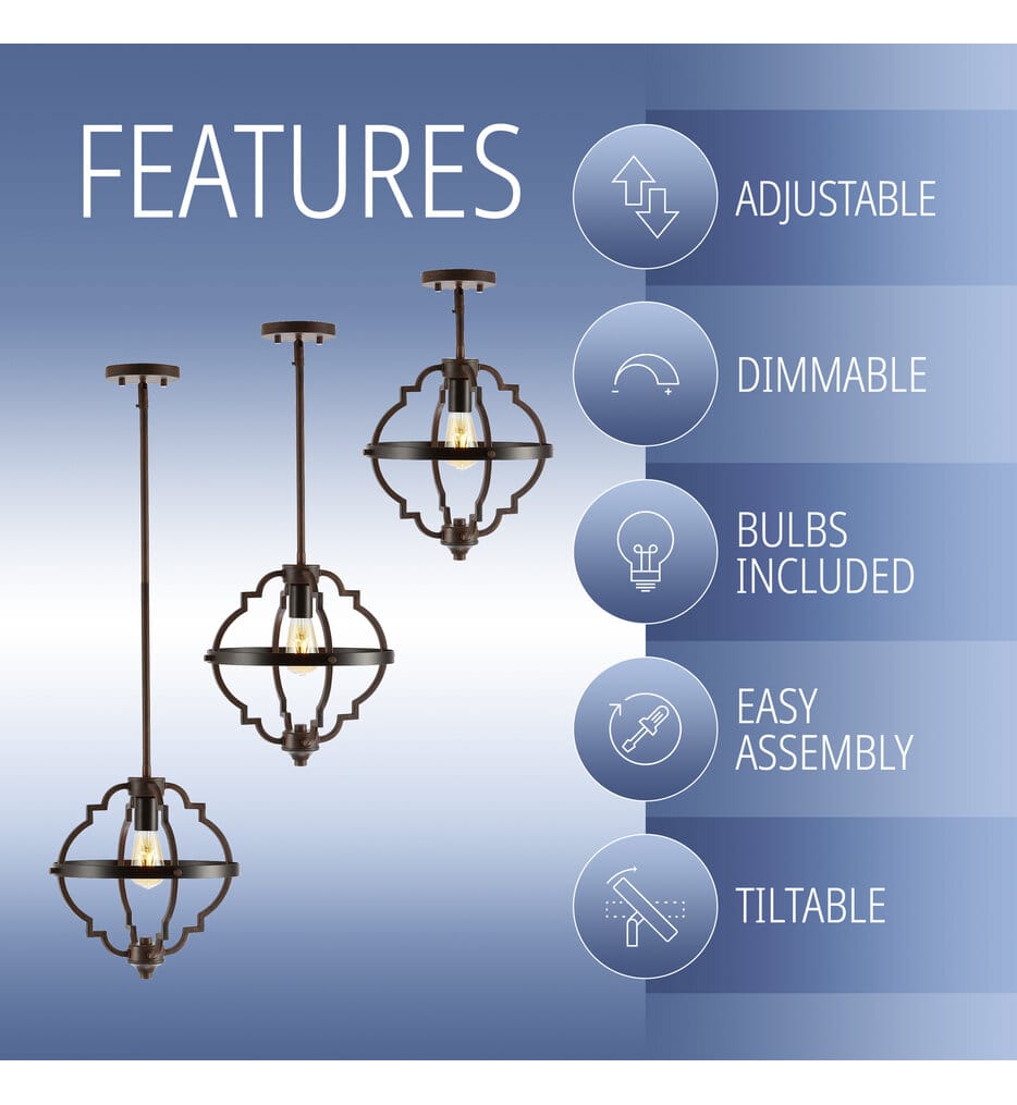 Jonathan Y - JYL7512A - Ogee 12.50" Pendant