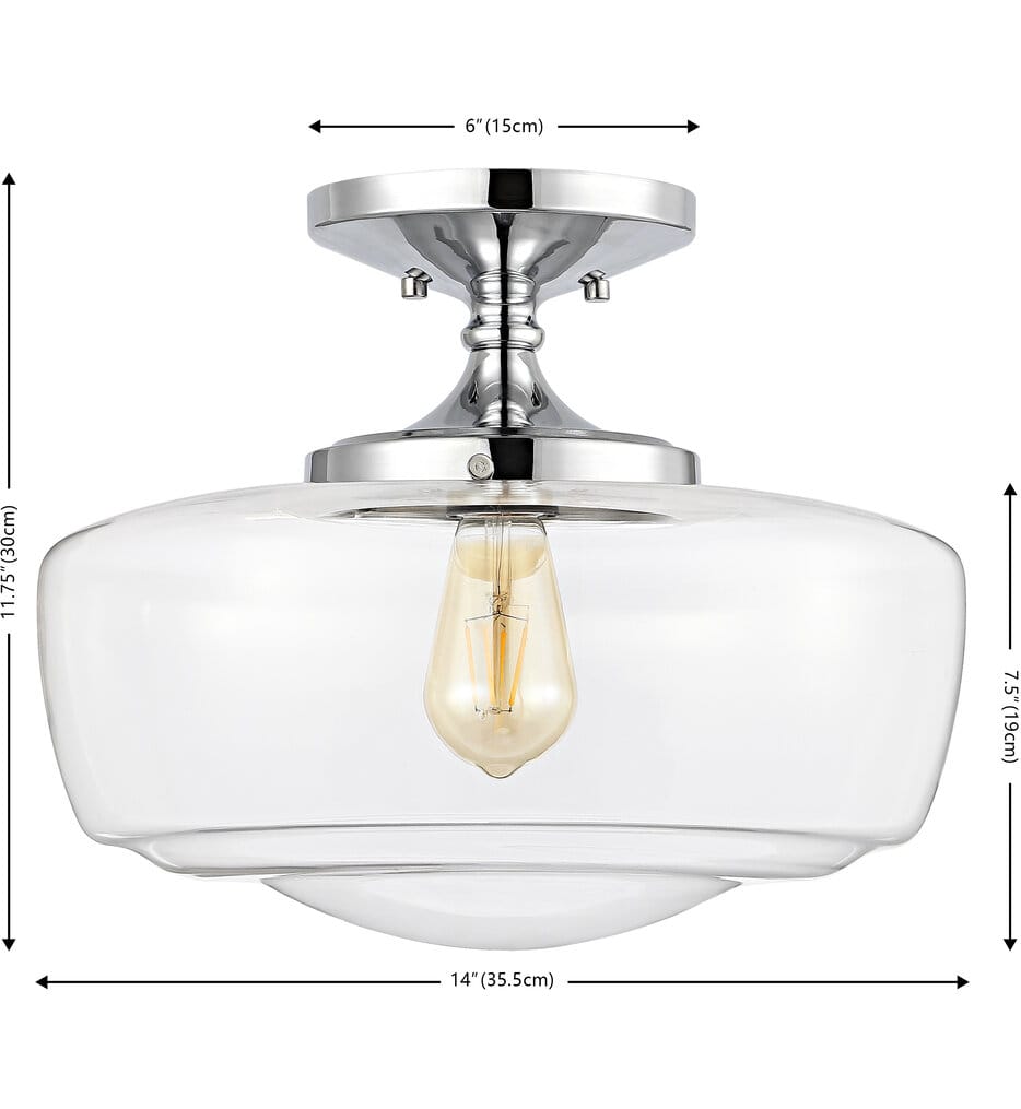 Jonathan Y - Marfa 14" Flush Mount