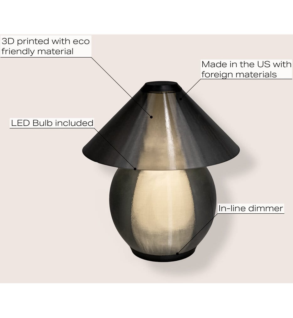 Jonathan Y - Opal 13" Table Lamp