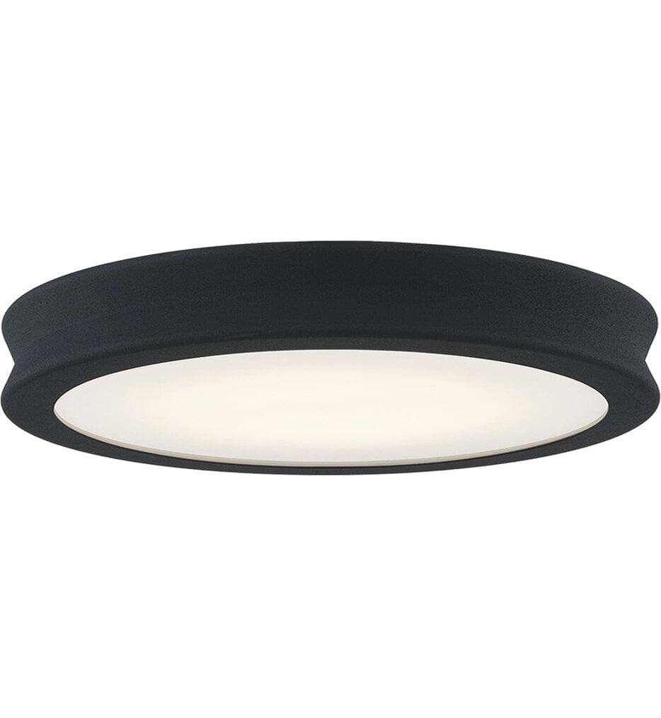 Justice Design Group - FSN-4181-OPAL-MBTX - Bevel 12.5" Flush Mount
