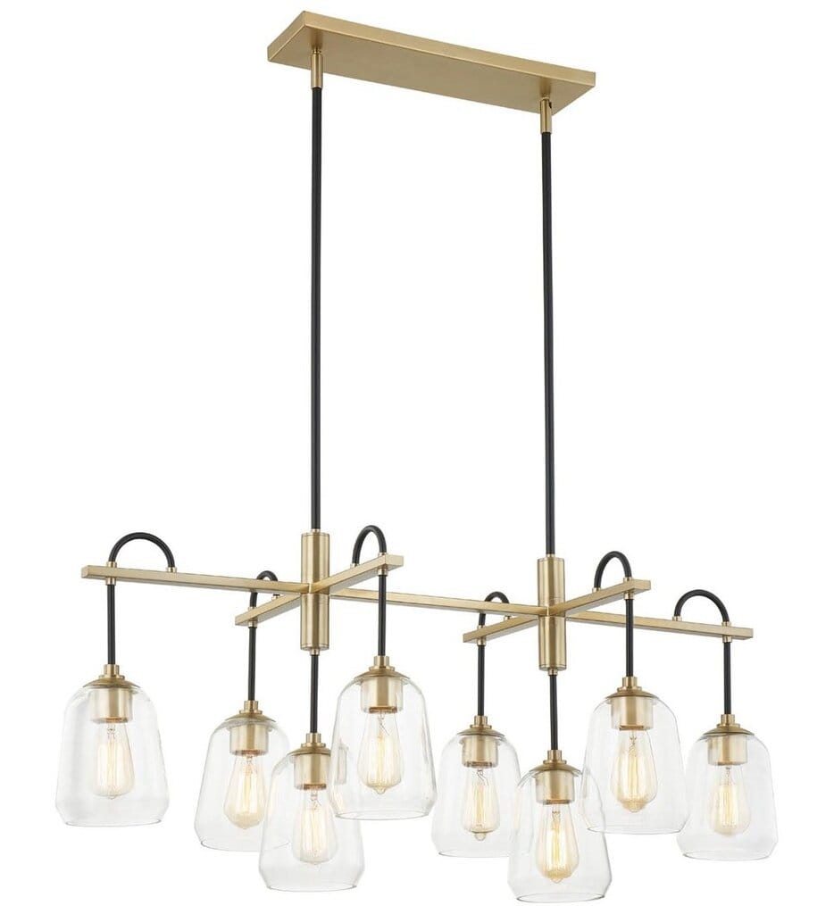 Justice Design Group - FSN-8108-CLER-MBBR - Arcwell 42" Chandelier