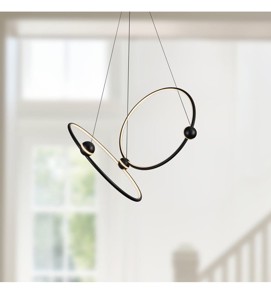Kuzco - CH17702-BK - Isho 24.875" Chandelier