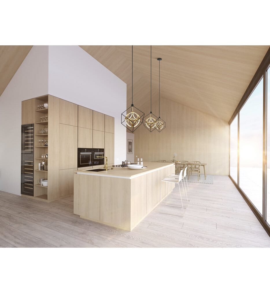 Kuzco - CH19220-BK/AN - Monza 24.375" Pendant