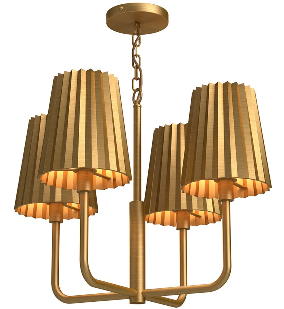 Alora Mood - Plisse 22.5" Chandelier