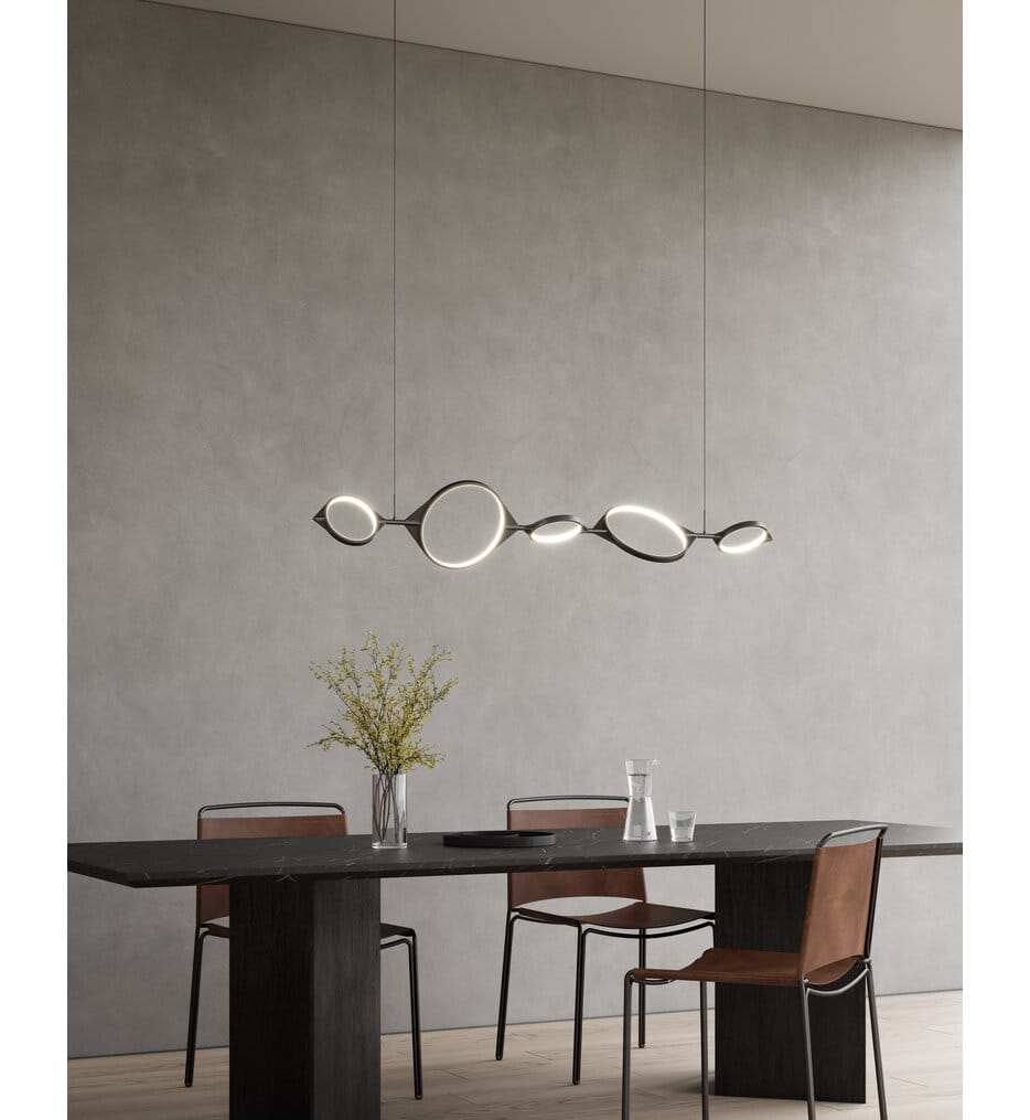 Kuzco - LP84457-BK - Serif 55.625" Pendant