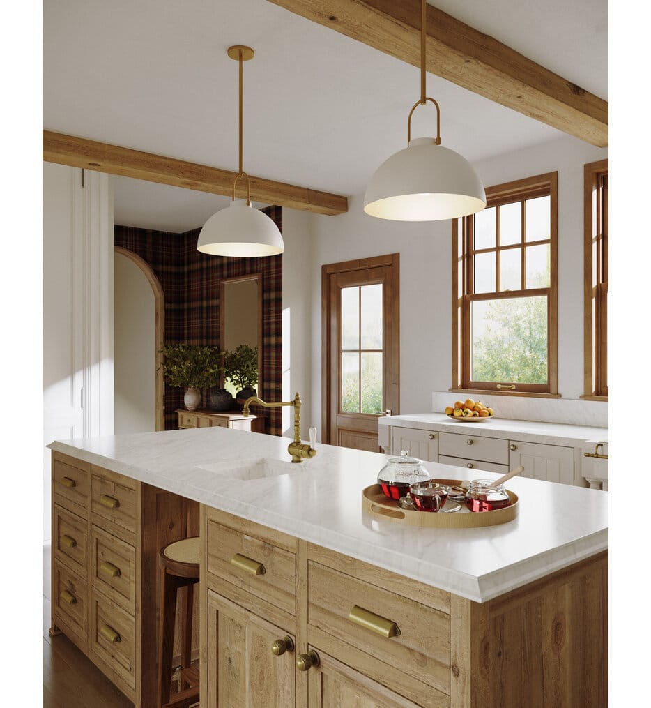 Alora Mood - PD504016WH - Harper 15.75" Pendant